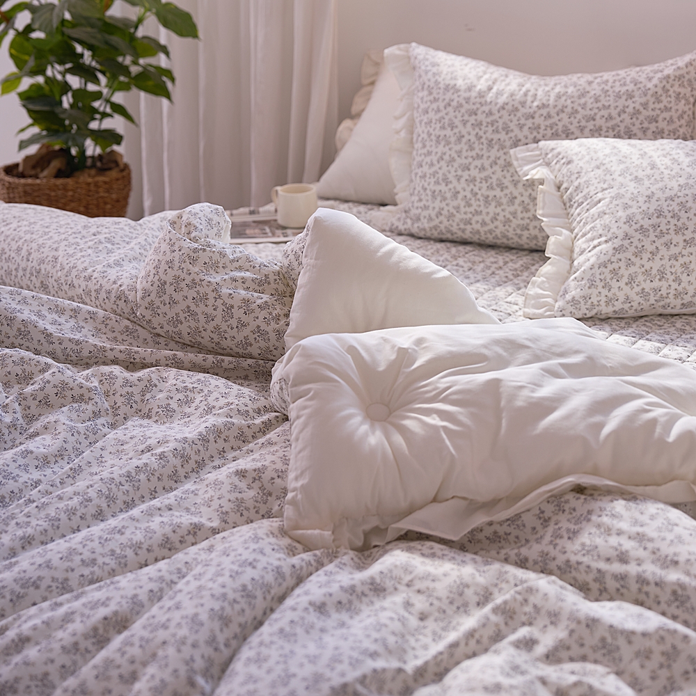 나라데코 광목 면 차렵이불 레이스 프릴 옥수수솜 이불 SS