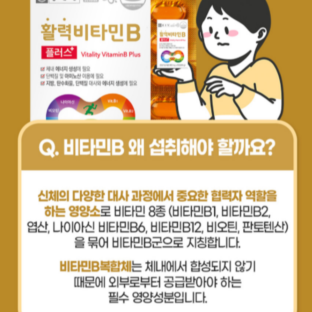 종근당 활력 비타민B 60정 2박스 이미지 6