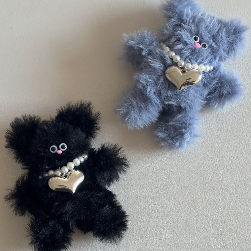 모루인형만들기 고급키트 선글라스 하트 진주목걸이 모루인형부자재 공예용세트 털달린 철사공예 이미지 8
