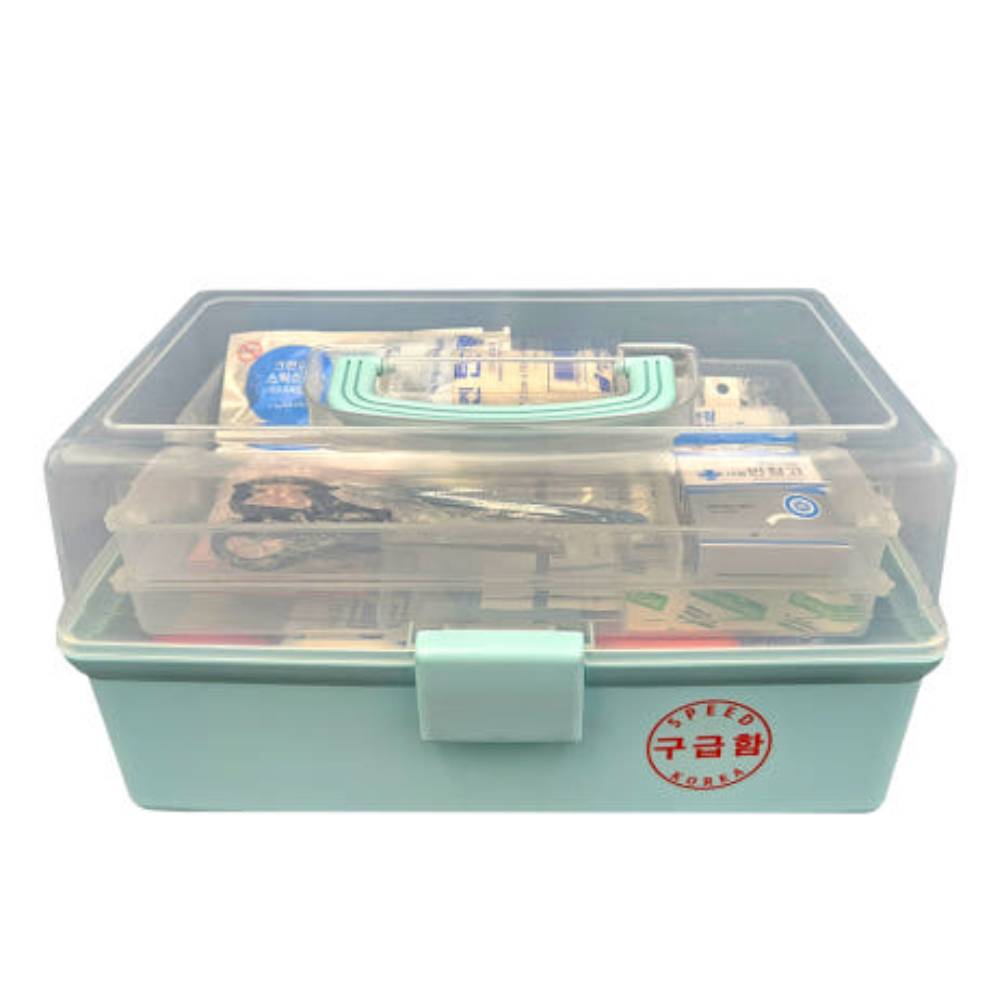 (23종) 3단 가정용 구급함 휴대용 구급상자 FIRSTAIDKIT 구급가방 응급처치키트 이미지 7