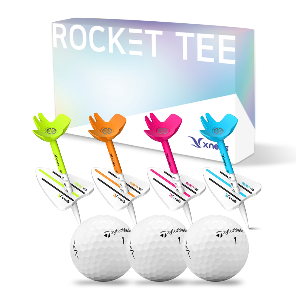 엑스넬스 로켓 골프티 4P + 인기 골프볼 3개입, 테일러메이드 V3 DISTANCE - 메인 이미지