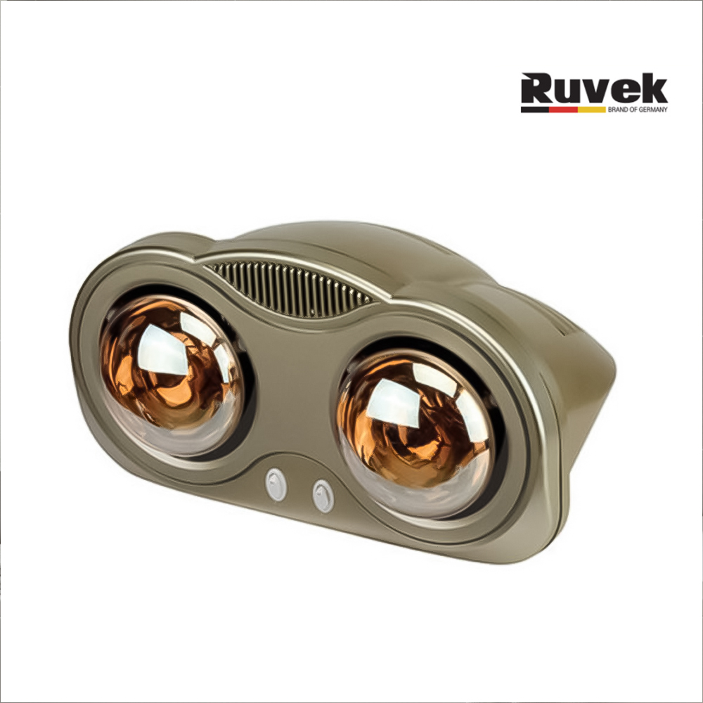 루베크 욕실용 히터 2구 벽걸이형 순간난방 무소음 방수형 화장실난방기 램프형 전기히터