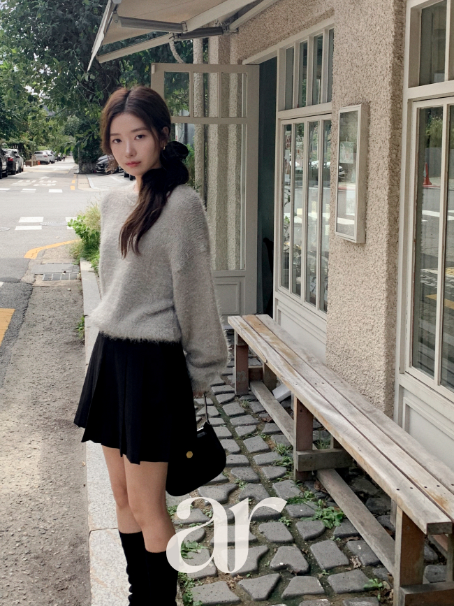 플리츠 A라인 미니 스커트 하객룩 sk7519 - 상세 이미지 3