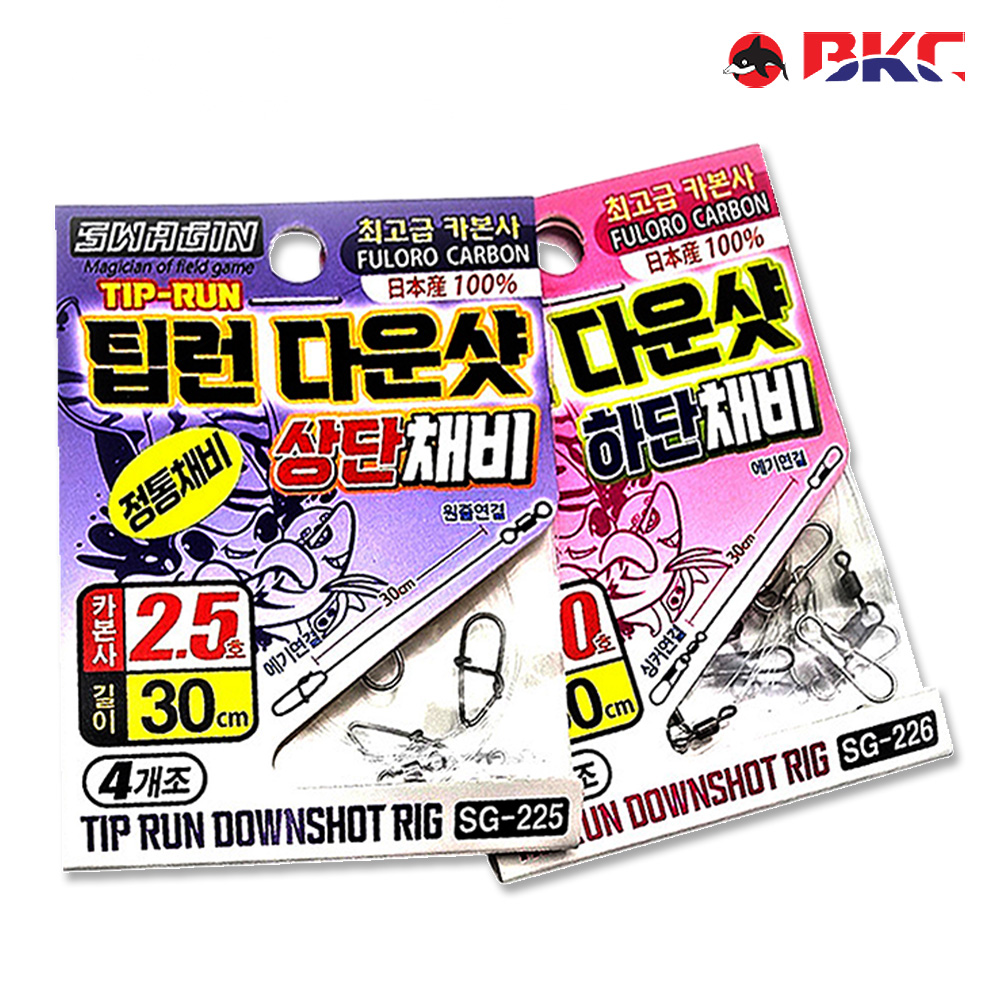 백경 팁런 다운샷채비 선상 무늬오징어 채비 SG-225 - 상품 이미지