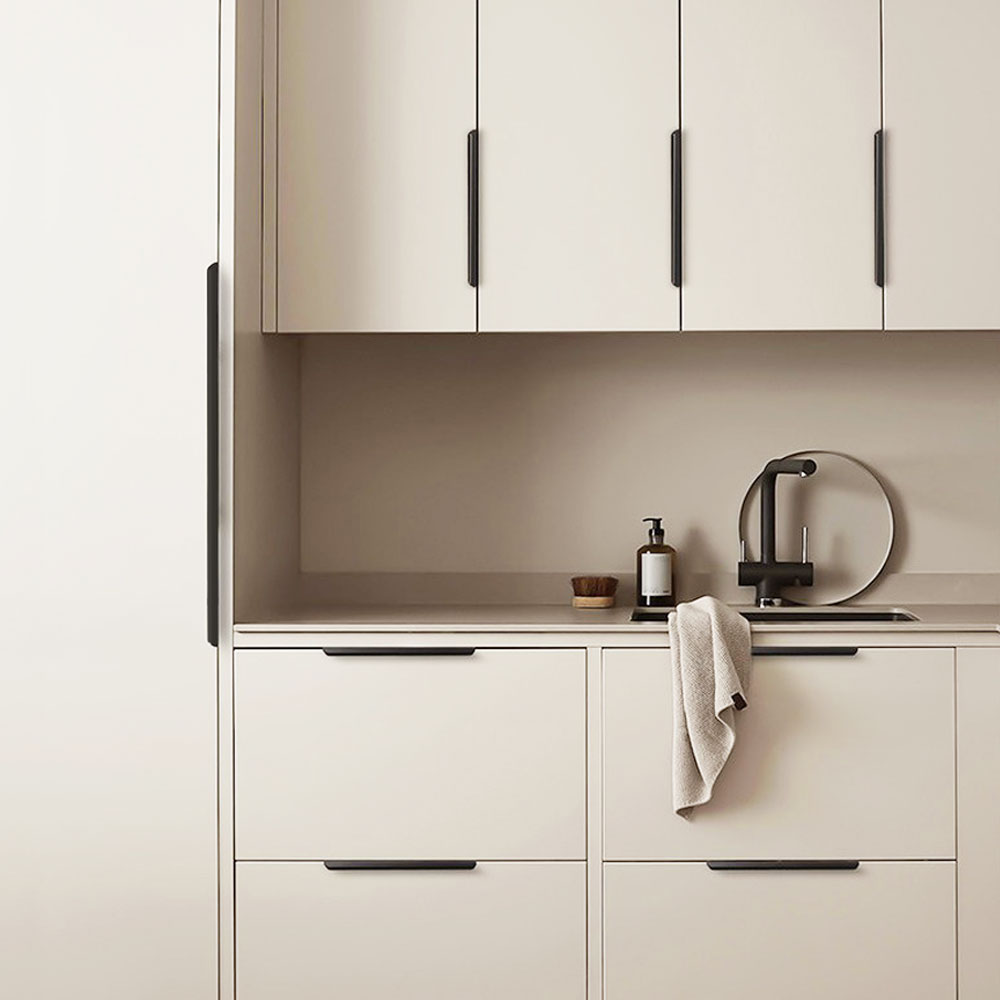 아루아 히든 가구손잡이 싱크대 붙박이장 옷장 서랍 신발장 서랍장 손잡이 80mm