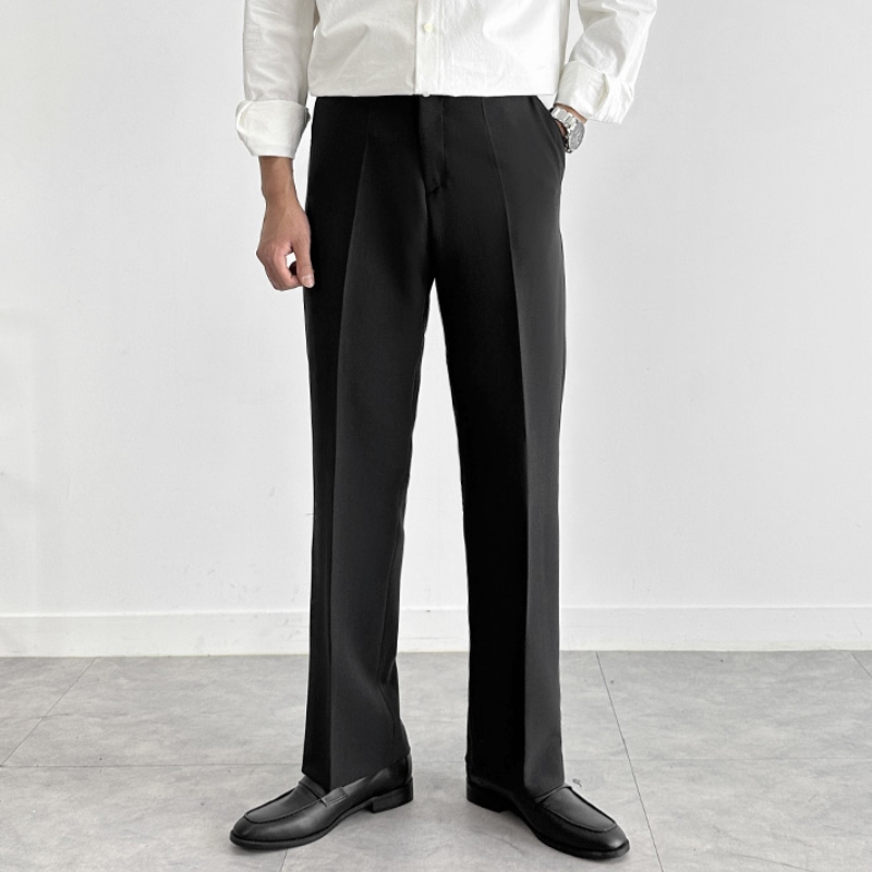 남자 바틀렛 봄 가을 사계절 스판 세미와이드 슬랙스 팬츠 - 상품 이미지