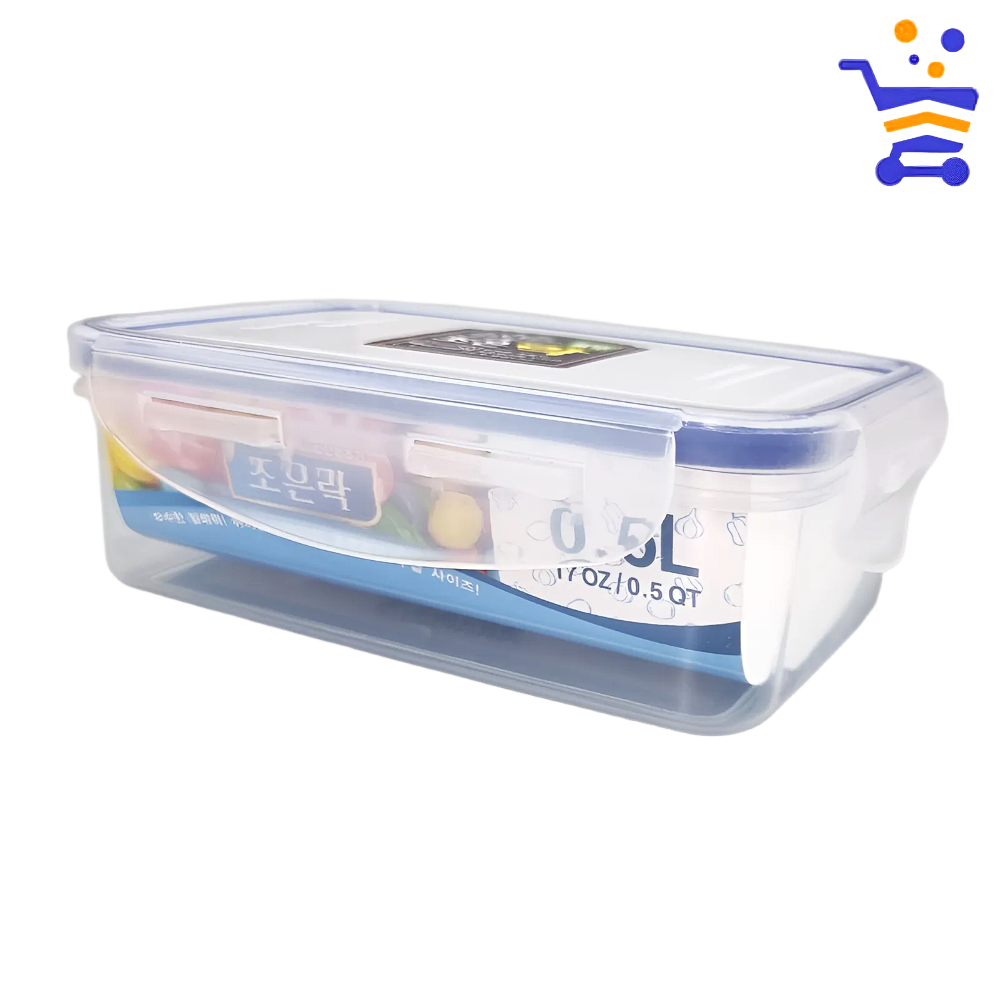 국산 조은락 투명 밀폐용기 김치통 0.5L 업소용 냉장고 반찬 보관 김장김치통 (1772) - 메인 이미지
