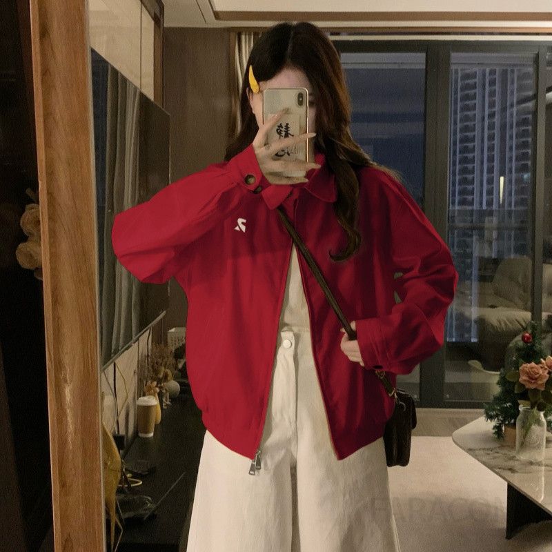 여성 겨울 코듀로이 자켓 캐주얼 루즈핏 트렌디 스타일 누빔 디자인 편안한 착용감 데일리 자켓 따뜻한 겨울 외출용 - 상세 이미지 4