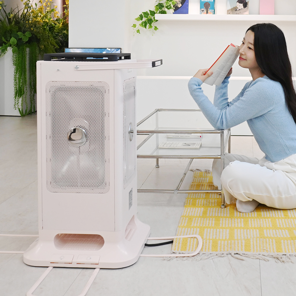 하이라이트 오방 난로 대형 전기 히터 난방 기구 온열기 거실 스탠드형 사무실 공장 업소용