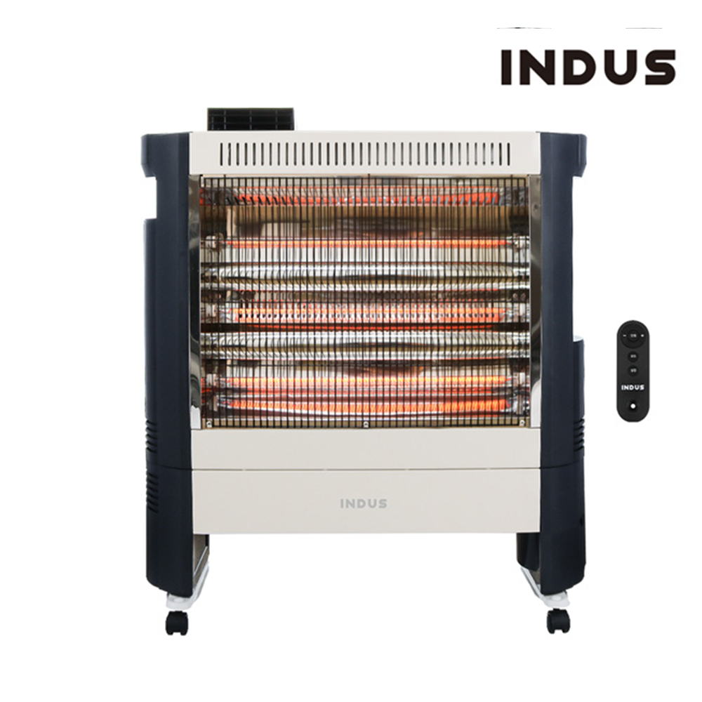 인더스 대형 카본히터 온풍기 업소용 사무실용 이동식 고화력 전기히터 300도