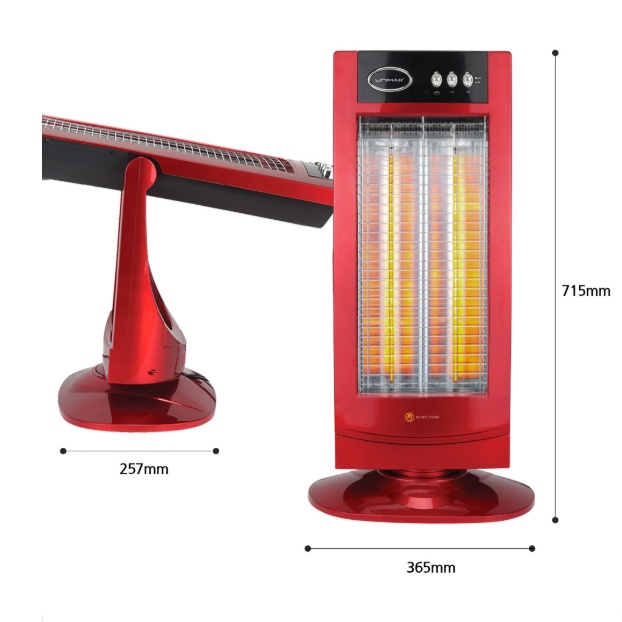 가정용 소형온열기 사무실발난로 탄소관히터 화장실난방기 UMH-2342