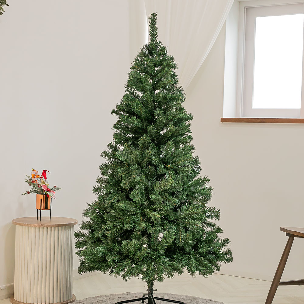 (N배송) 크리스마스 트리 나무 무장식 고급 숲속 PVC 150cm (우산식) 전나무 매장 소품 데코 꾸미기 만들기 - 상품 이미지