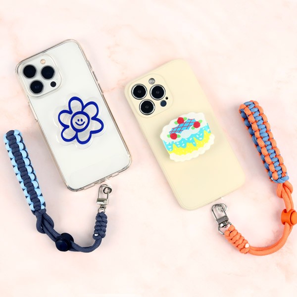 로프스트랩 핸드폰손목스트랩 휴대폰 보호 케이스 안전고리 유럽 도난방지 분실방지줄 길이조절 - 상세 이미지 2