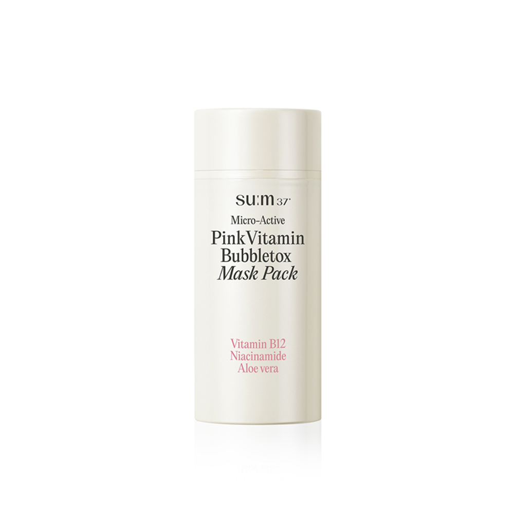 숨37 마이크로액티브 핑크 비타민 버블톡스 마스크 100 mL 이미지 4