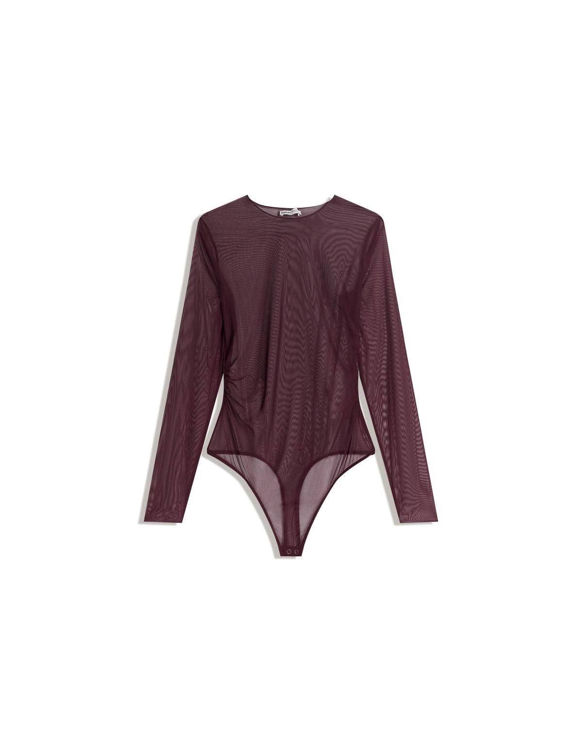 버쉬카 시스루 메쉬 긴팔 바디슈트 8916/714 VIOLET - 메인 이미지