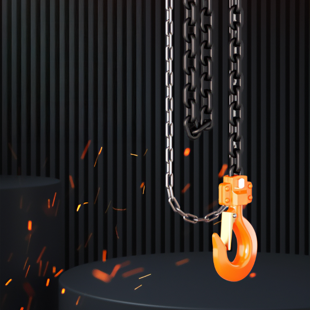 체인 호이스트 이동식 1톤 리프트 공장 레바블럭 레일 이미지 3