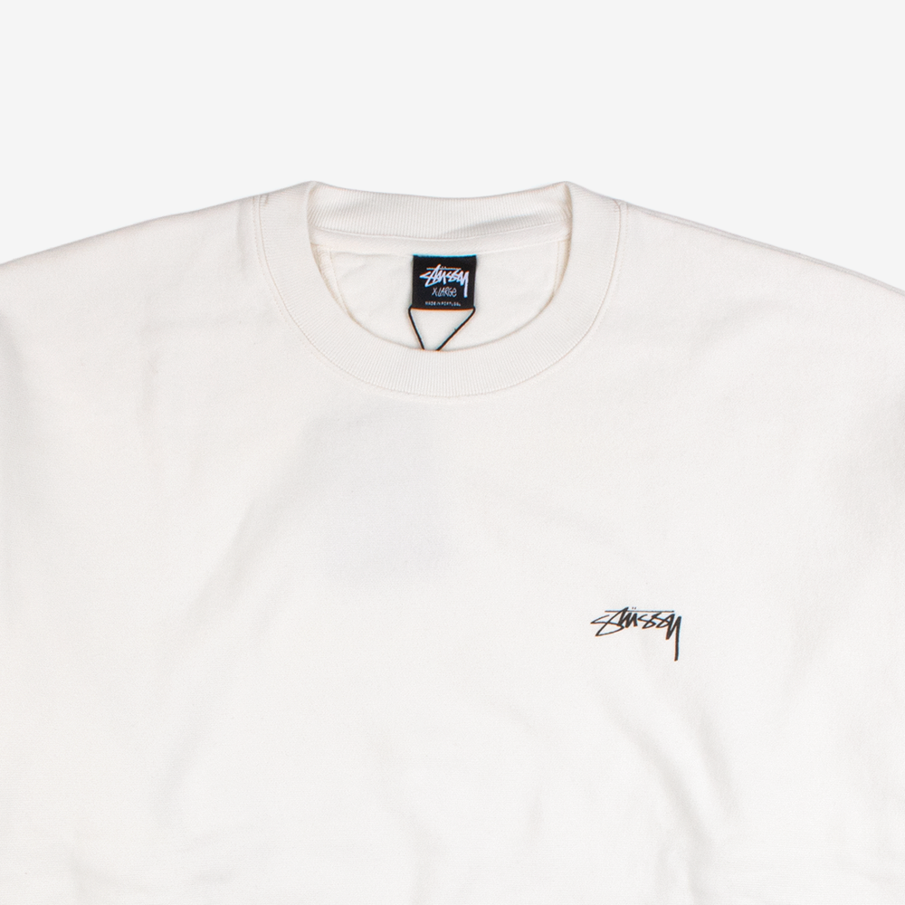 스투시 SMOOTH STOCK PIG. DYED CREW 맨투맨 1915021-NATURAL - 상세 이미지 3