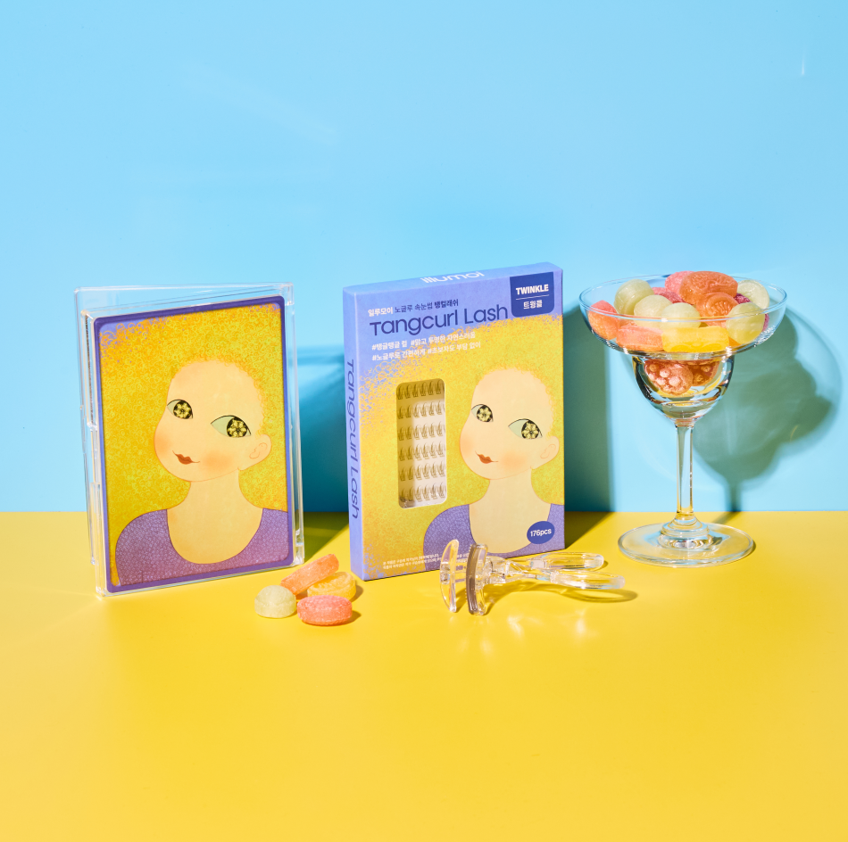 일루모이 노글루 속눈썹 간편 셀프 아이래쉬 탱컬래쉬 트윙클 176pcs - 상품 이미지