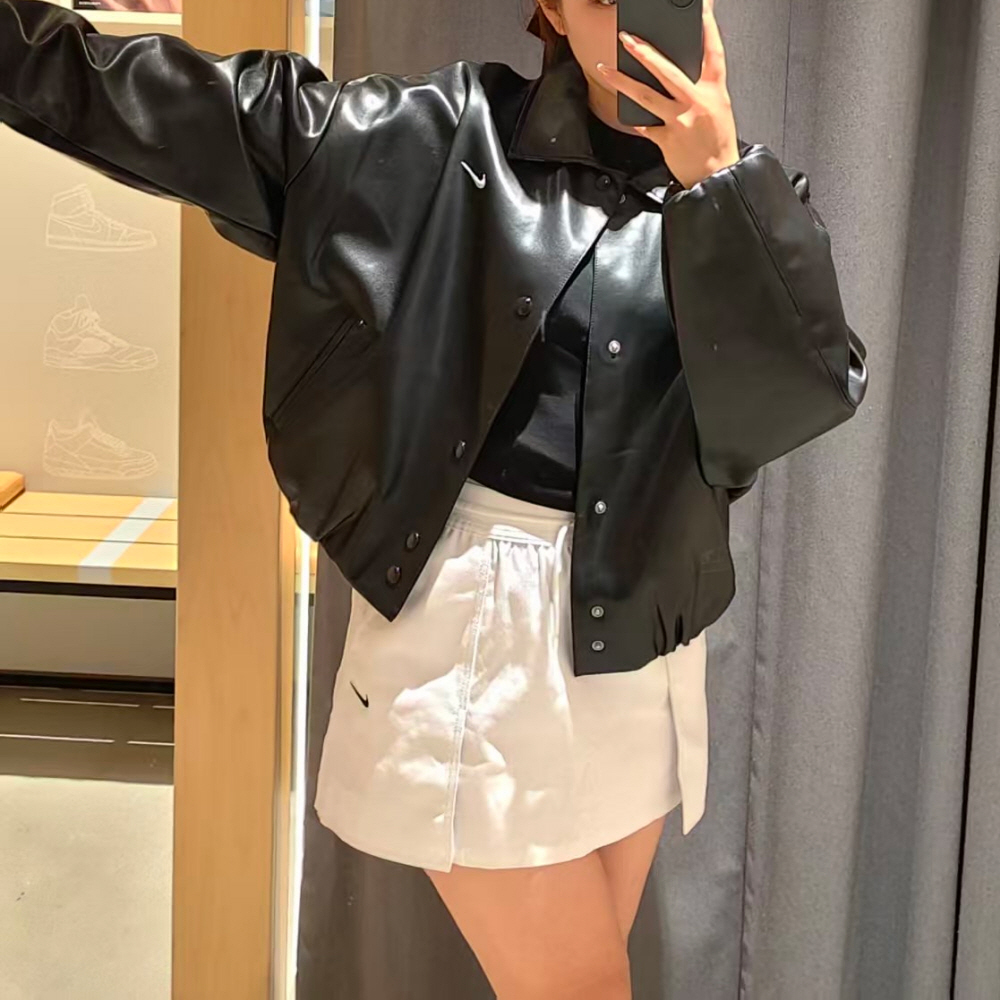 Nike Sportswear 오버사이즈 레더 자켓 w - 상세 이미지 3