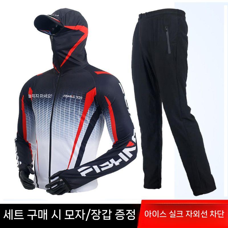 여름 낚시복 그레이 자외선 선상 통기성 등산 낚시 남성 흰색 단품 10개 S (최대 55kg) - 상세 이미지 2