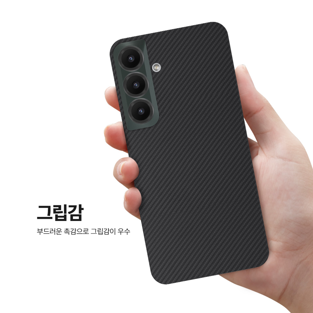 랩씨 맥세이프 카본 케이스 아라미드 슬림 커버 600D 블랙, 갤럭시S25 울트라 이미지 8