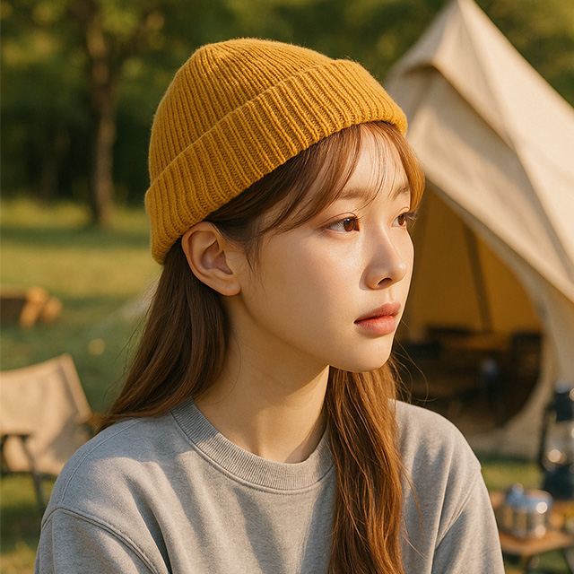 남자 여성 숏비니 대두 빅사이즈 겨울 러닝 니트 비니 모자