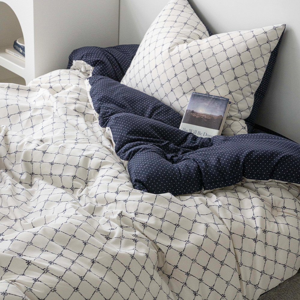 쿠에뜨 모던 심플 자취이불 먼지없는 알러지케어 아미 세미마이크로 SS 차렵이불