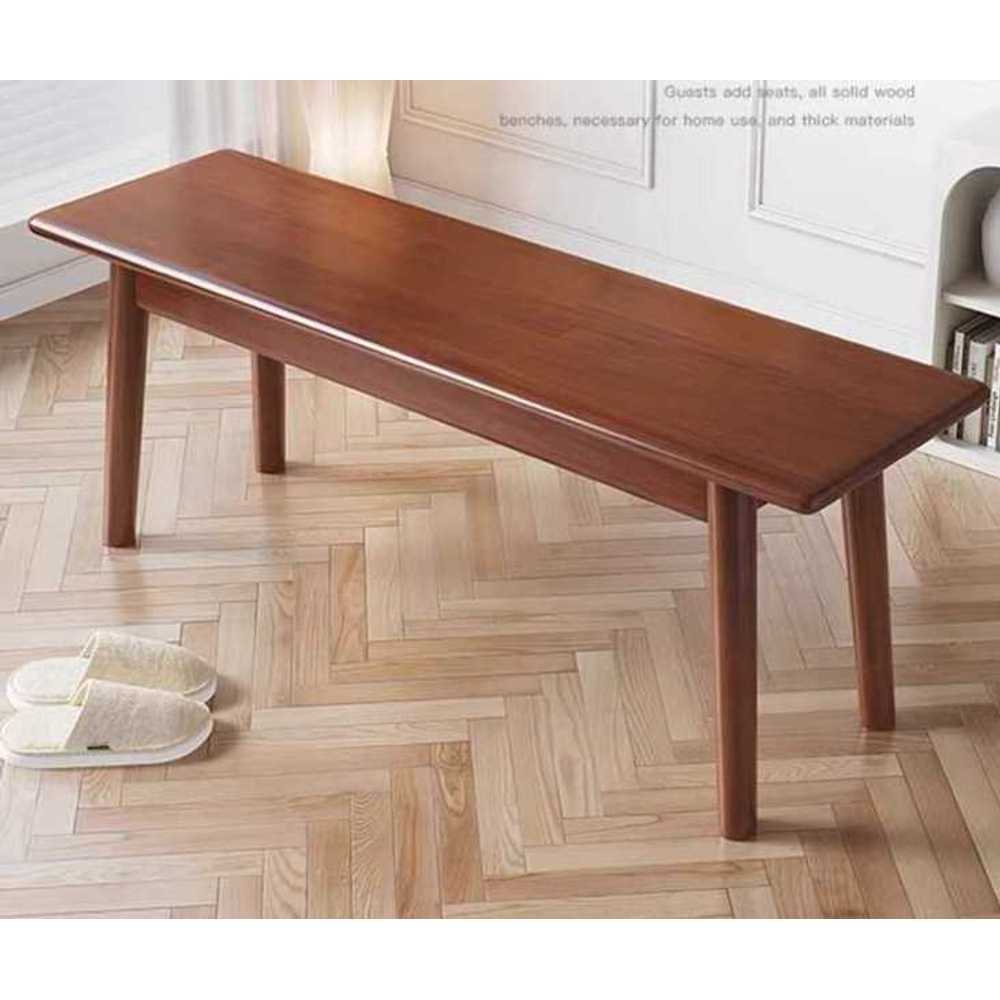 나무 식탁 벤치 원목 디자인 가정용 인테리어 의자 월넛 60cm - 상품 이미지