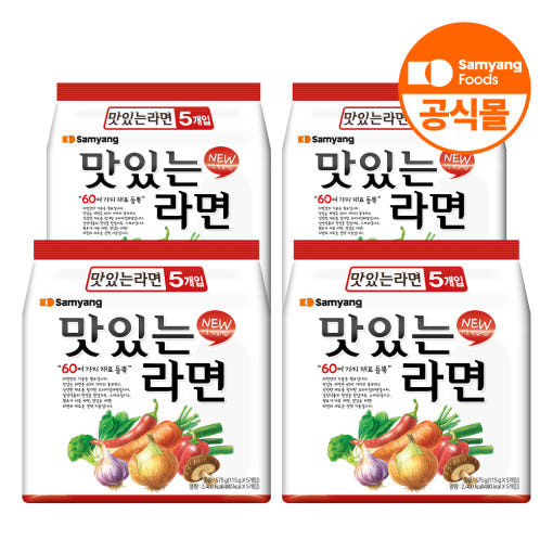 삼양식품 맛있는라면 맛있는, 115g, 20개