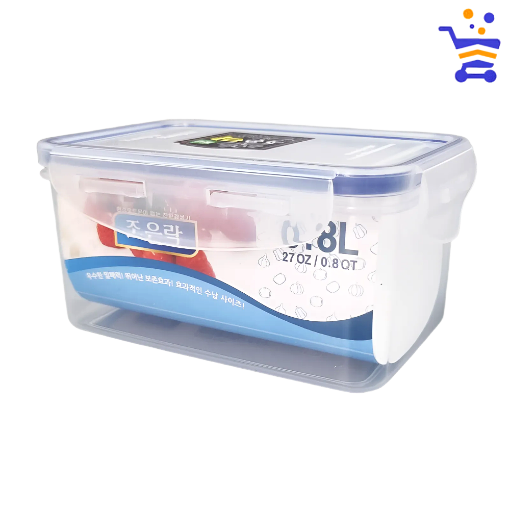 국산 조은락 투명 밀폐용기 김치통 0.8L 업소용 냉장고 반찬 보관 김장김치통 (1765) - 메인 이미지
