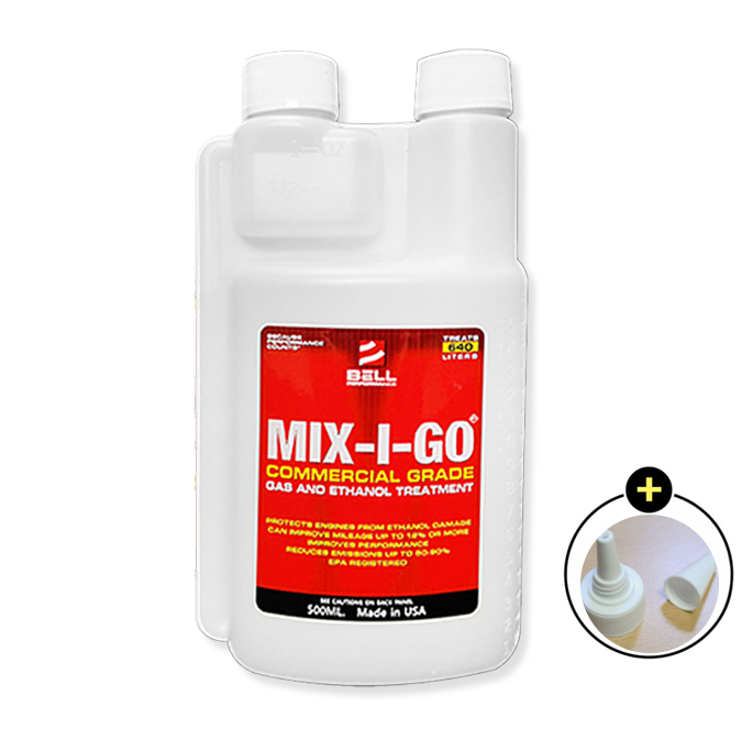 110년 전통 고성능 벨퍼포먼스 연료첨가제 믹스아이고 가솔린 500ml+뾰족캡 - 상품 이미지