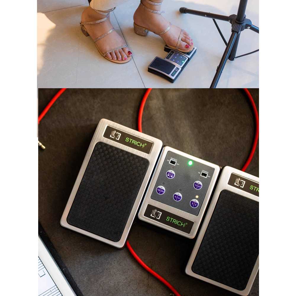 페이지터너 자동 악보 넘김기 블루투스 발페달형 BT-N2 검정색 - 상세 이미지 3