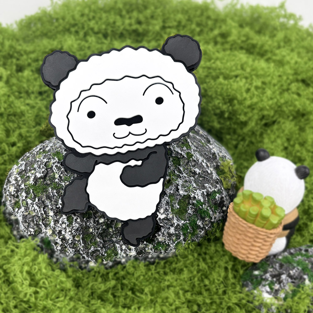 벨르아망 판다짱구 흰둥이 차량용 방향제 실리콘 피규어 자동차 차량 송풍구 짱구 블랙체리 - 상세 이미지 2