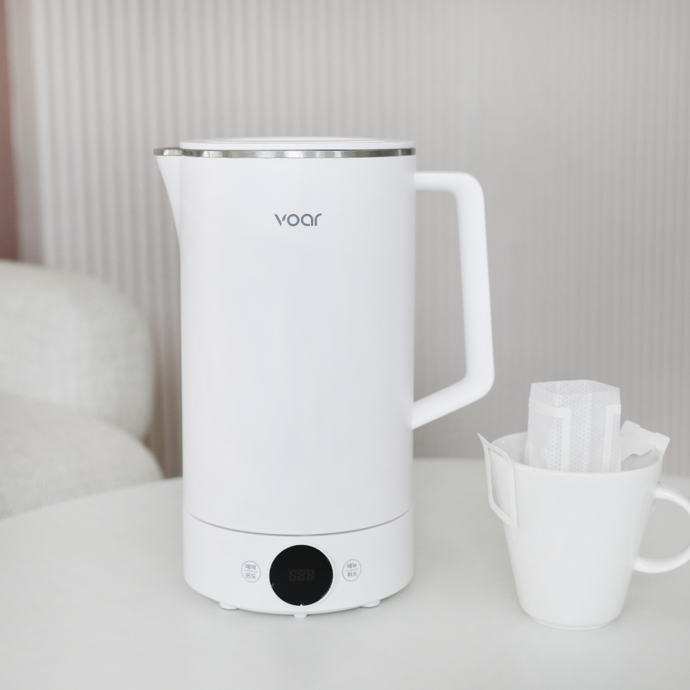 보아르 모노 보온 전기포트 1.5L 올스텐316 온도조절 분유모드 대용량 커피포트 주전자