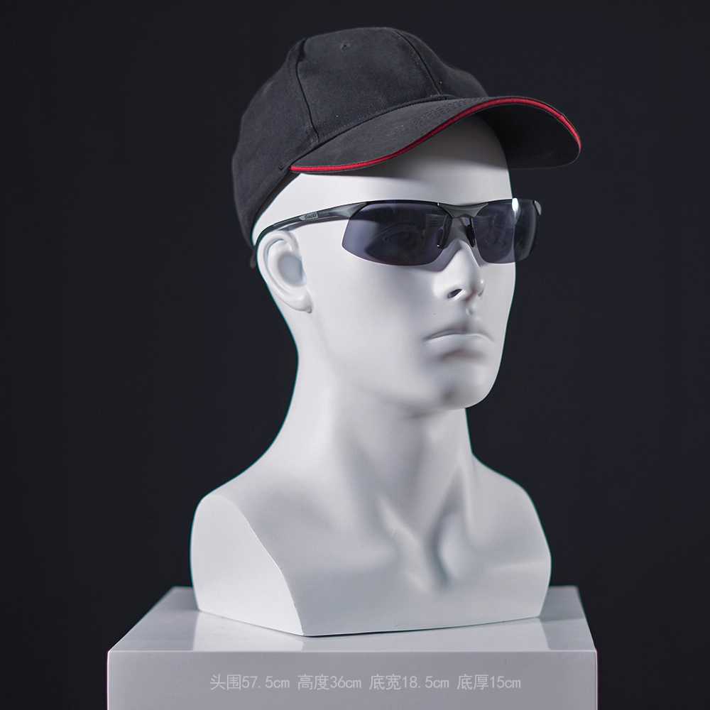 머리 마네킹 선글라스 가발 진열 인체형 전시 모형 T04 매트 화이트 - 상세 이미지 2