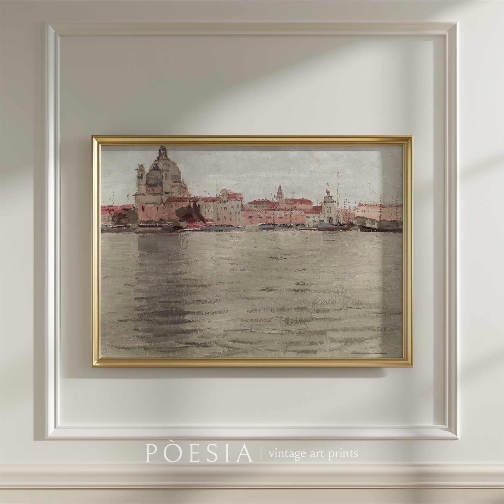 [카를 몰] Venice, Santa Maria della Salute and Campanile di San Marco 아트 프린트 - 상세 이미지 2