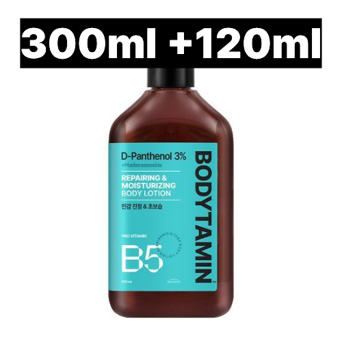 비욘드 바디타민 판테놀 3%고함량 민감진정 바디로션 300ml +120ml - 상품 이미지