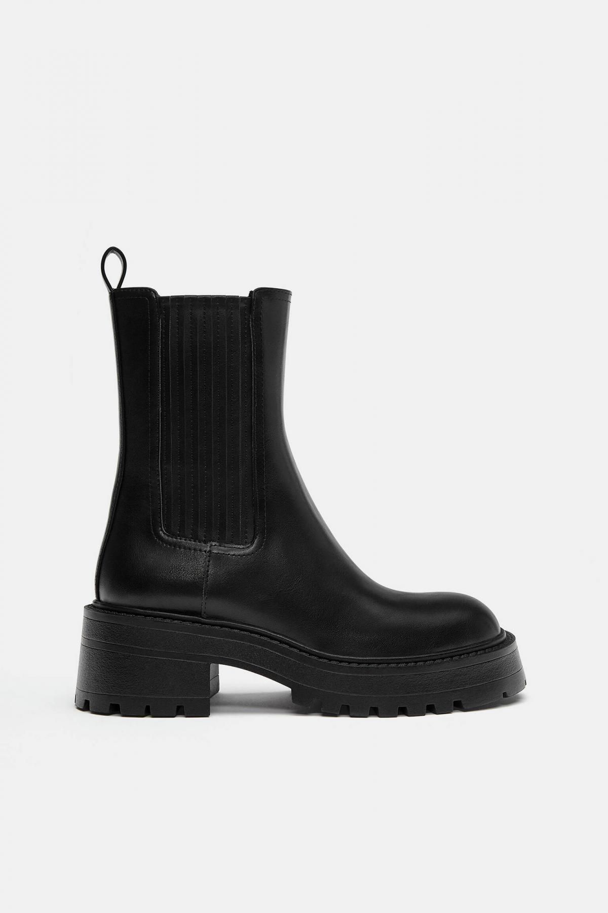 풀앤베어 트렌디 블랙 첼시 앵클부츠 1010/640 BLACK - 상품 이미지