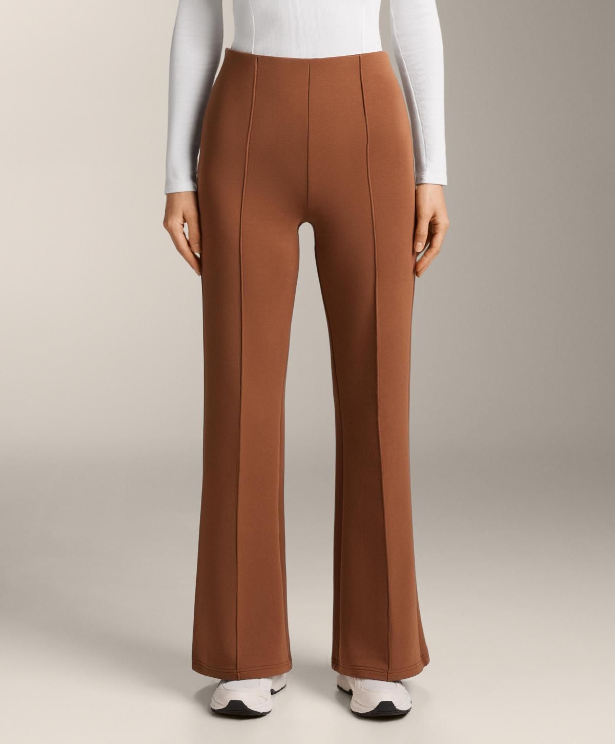 오이쇼 코튼 밴딩 플레어 부츠컷 팬츠 1143/308 TAN - 상품 이미지