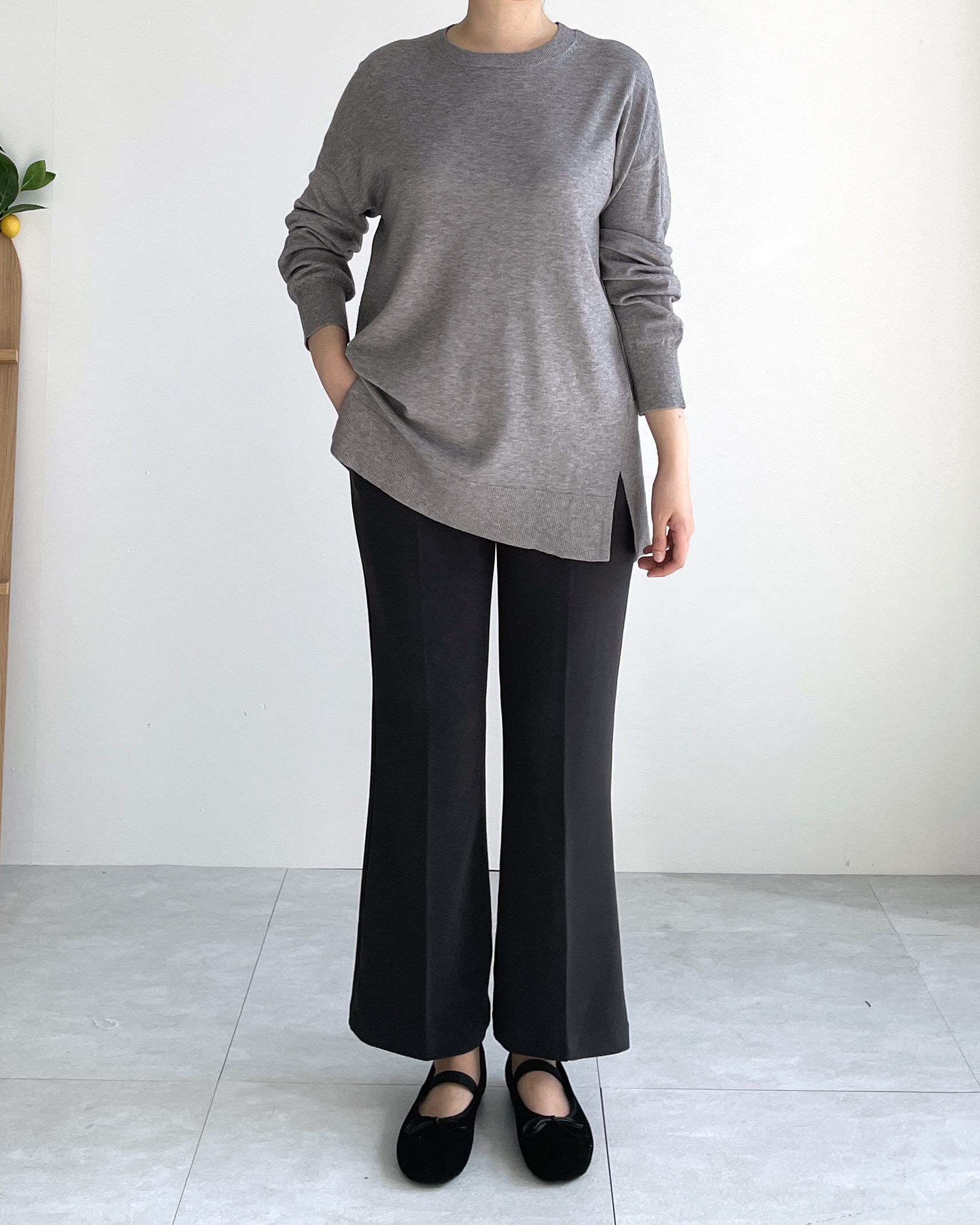 [S-3XL] 빅사이즈슬랙스 쫀쫀 부츠컷슬랙스 스판 밴딩슬랙스 이미지 8