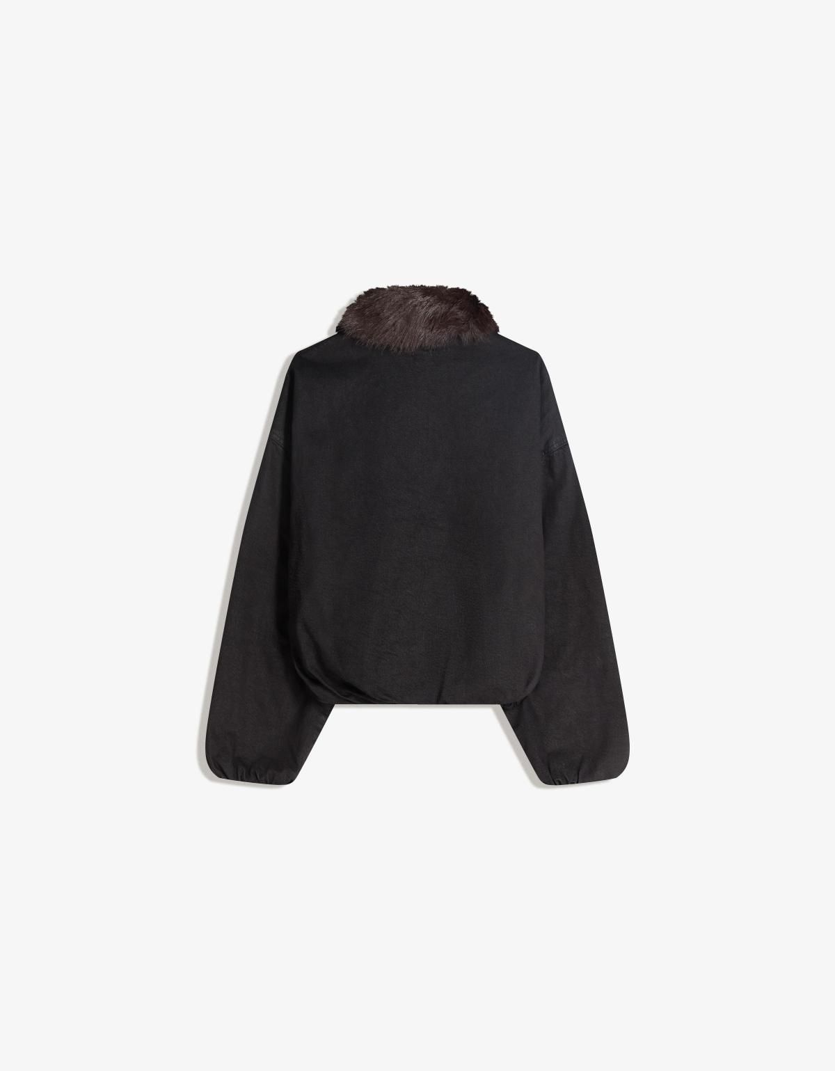 버쉬카 트렌디 퍼카라 데님 재킷 6598/074 BLACK - 상세 이미지 2