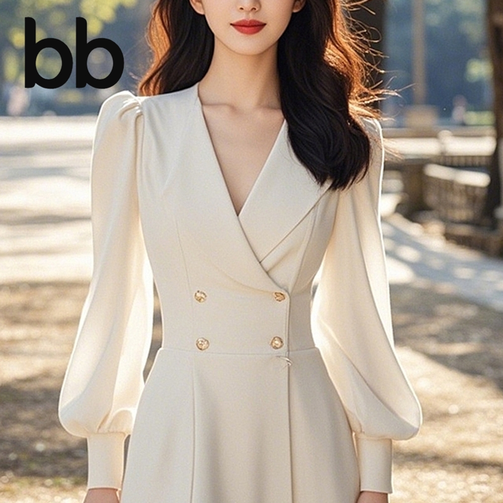 5xl 빅사이즈 정장 세련된 원피스 면접 하객룩 결혼식 오피스룩 돌잔치 상견례 화이트 L - 상세 이미지 2