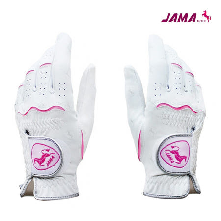 자마골프 포커페이스 여성 기능성 골프장갑 [양손/화이트]