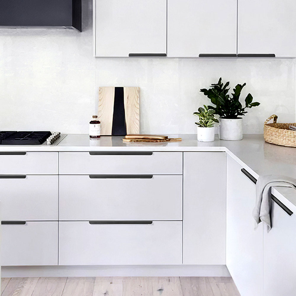 아루아 히든 가구손잡이 싱크대 붙박이장 옷장 서랍 신발장 서랍장 손잡이 80mm