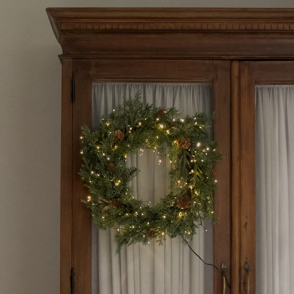 크리스마스트리 미니트리 풀세트 전구포함 초록트리 트윙클 크리스탈 45cm