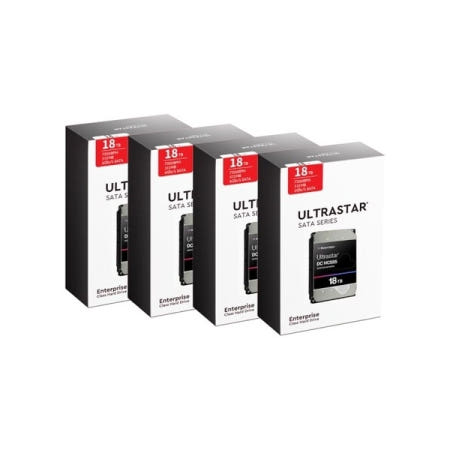 Western Digital Western Digital Ultrastar DC HC555 박스 패키지 7200/512M WUH722018CLE6L4 (4x18TB)