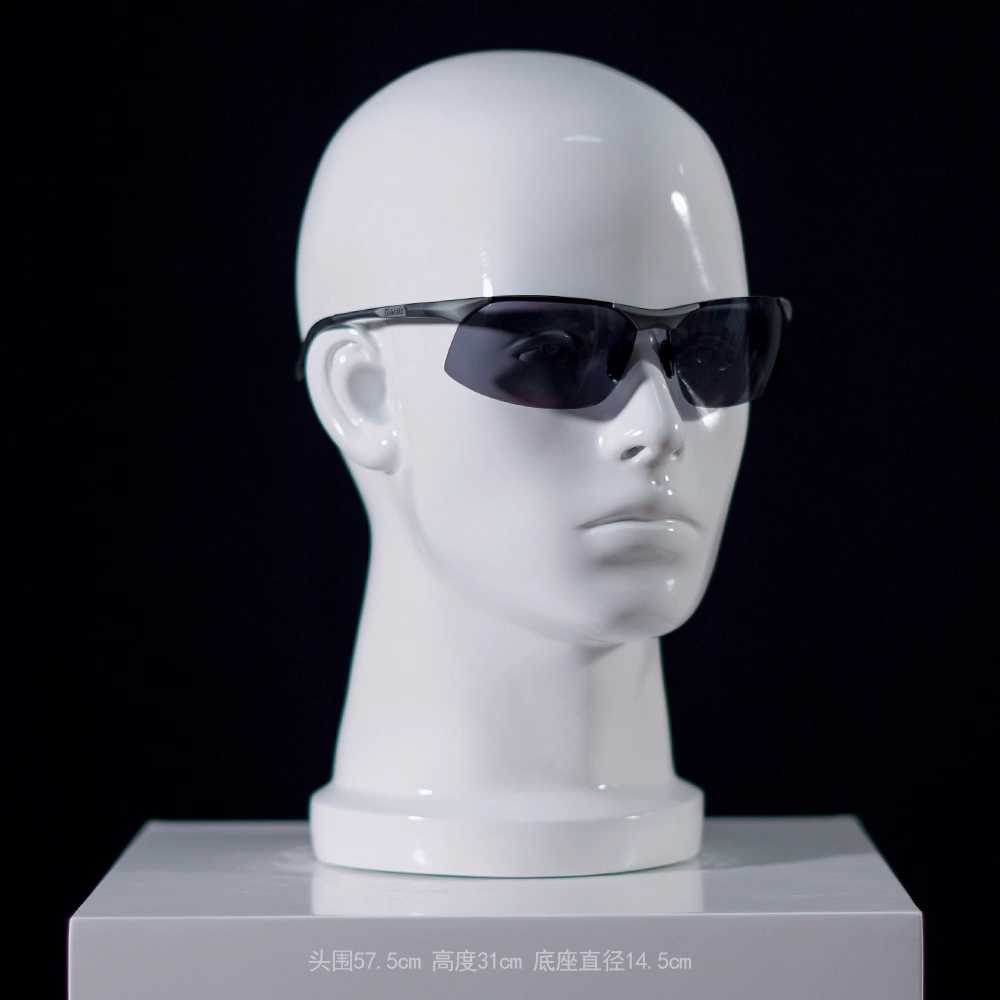 머리 마네킹 선글라스 가발 진열 인체형 전시 모형 T04 매트 화이트 이미지 6