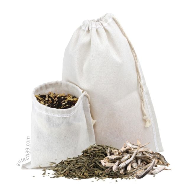 천연 순면 주머니 중 22cm x 32cm - 상품 이미지
