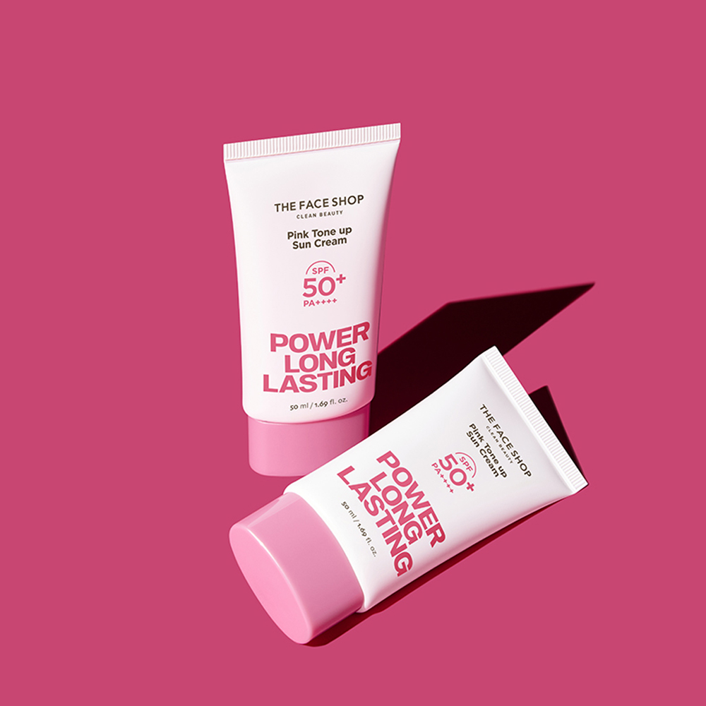 더페이스샵 파워 롱래스팅 핑크 톤업 선 50mL (SPF50+,PA++++) 이미지 3
