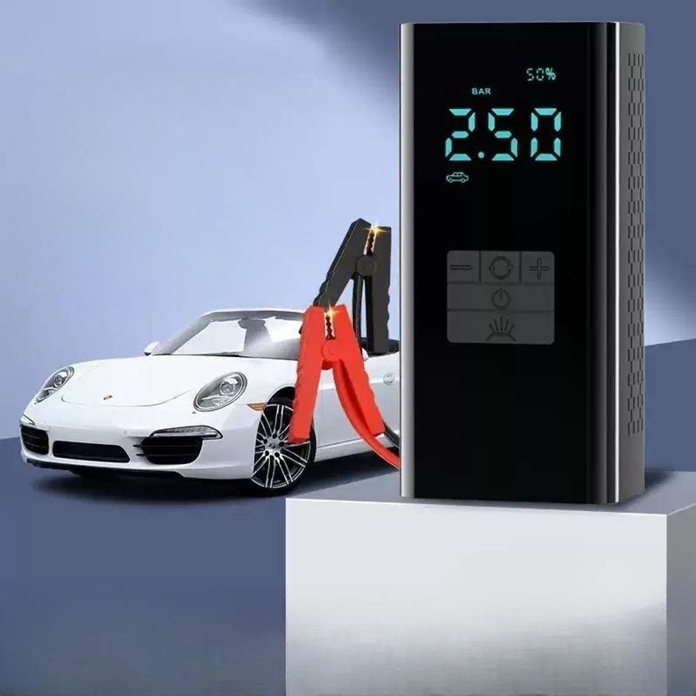 12V 점프스타터 공기펌프 배터리 차량용 휴대용 점프 충전기 - 상세 이미지 2
